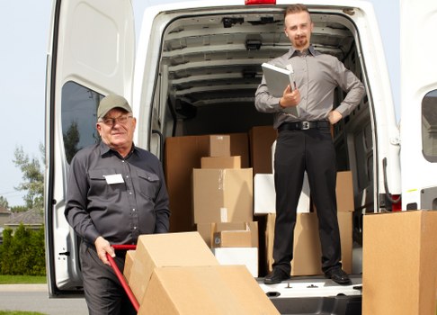 Man with a van service loading items in Waterloo