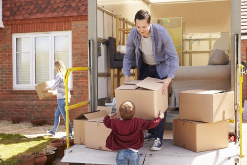Waterloo moving team organizing a property relocation