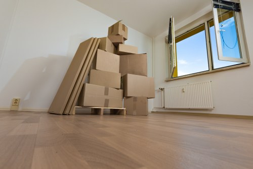 Local Waterloo move with boxes and household items ready for transport