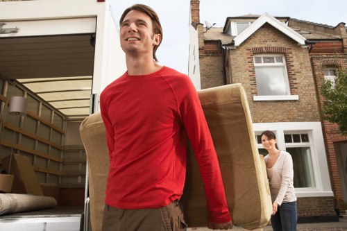 Packing boxes and furniture for a local Waterloo house move