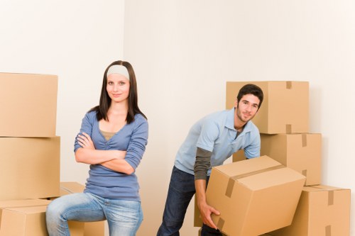 Business packing and labeling setup for a commercial move in Waterloo