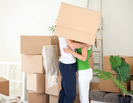 Helping load furniture for a Waterloo flat removal