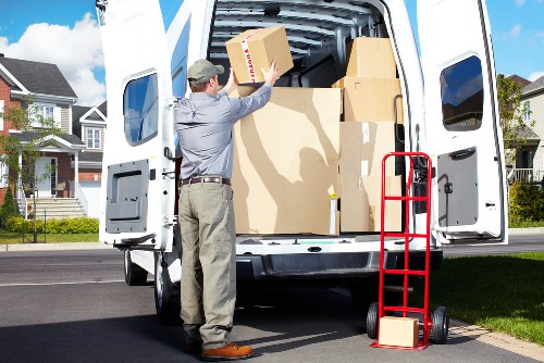 A moving truck prepared for a local Waterloo move