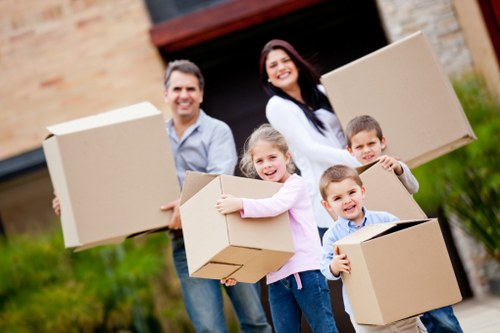 Protected moving items ready for transport with insurance assurance