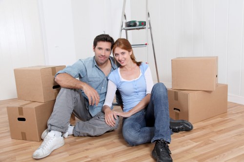 Professional movers loading furniture in Waterloo