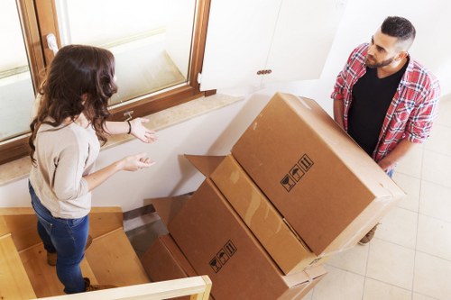 Charity donation items prepared from a Waterloo moving job