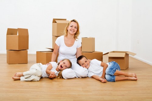 Packed student belongings ready for a Waterloo move