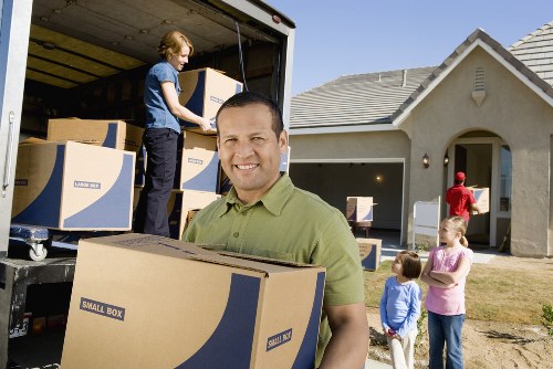 Man with a van delivering office items in Waterloo