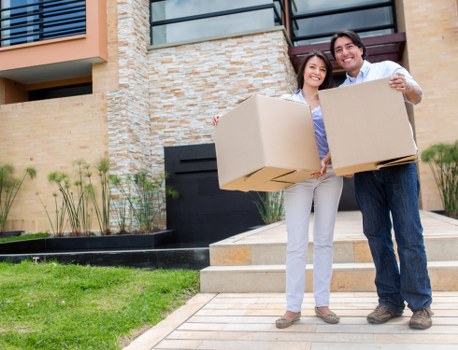 Packed moving boxes in a Waterloo apartment