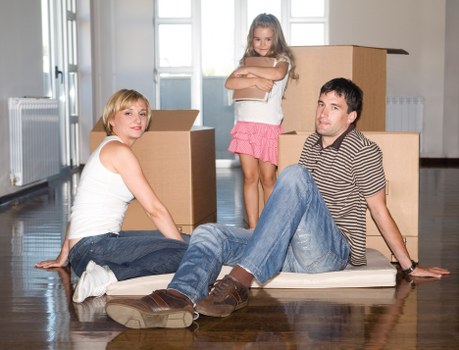 Removal van loaded for a household relocation in Waterloo